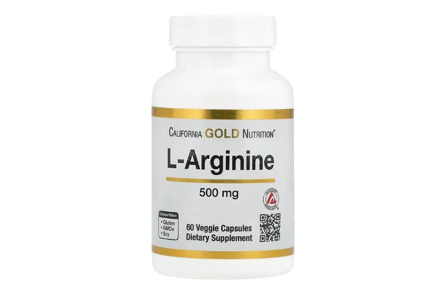 California Gold Nutrition, L-Arginine, 500 mg , 60 Veggie Capsules