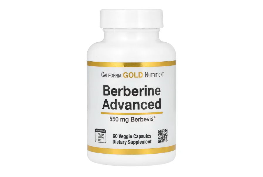 California Gold Nutrition, Berberine Advanced, Berbevis Phytosome, 550 mg, 60 Veggie Capsules