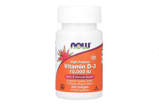 NOW Foods, Vitamin D-3, High Potency, 10,000 IU, 240 Softgels