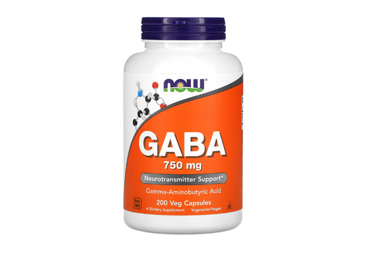 NOW Foods, GABA, 750 mg, 200 Veg Capsules