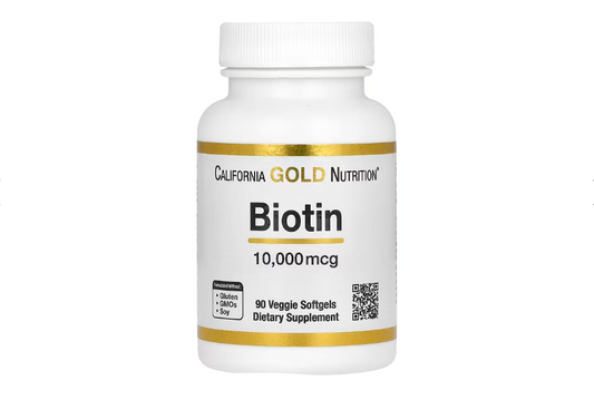 California Gold Nutrition, Biotin, 10,000 mcg, 90 Softgels